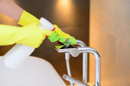 Final safety check after a professional carpet cleaning service